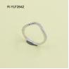 Buy cheap Elegant Clear Cubic Zirconia Sterling Silver Rings Fine Jewelry Band For Women from wholesalers