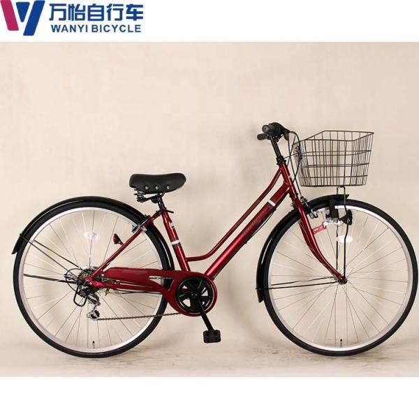 Buy cheap 27 Inch Adult Urban City Bicycles Six Speed Shimano Frame Steel Road Bike from wholesalers