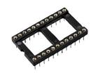 2.54mm Turned Pin Contact Type DIP IC Socket With Pin Length 7.43mm