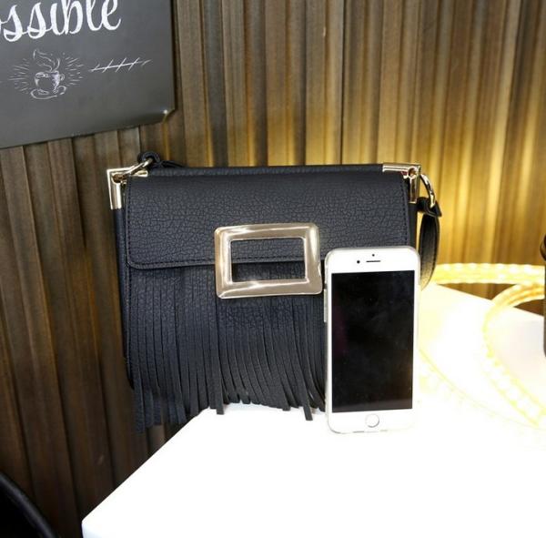 Buy cheap Korean Harajuku retro simplicity Messenger fringed bags small shoulder bag woman female from wholesalers