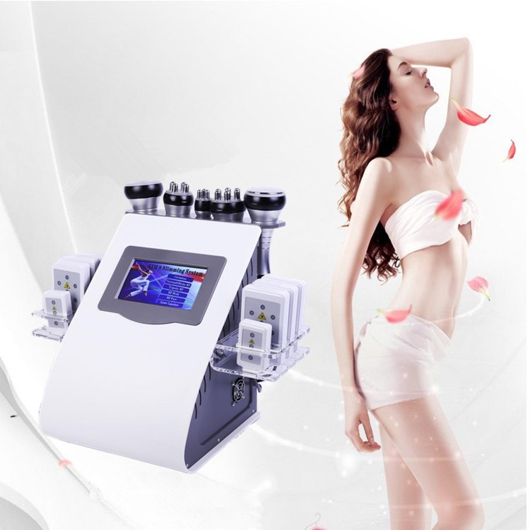 6 In 1 Vacuum Laser Radio Frequency RF 40K Cavi Lipo Slimming Ultrasonic Liposuction Cavitation Machine