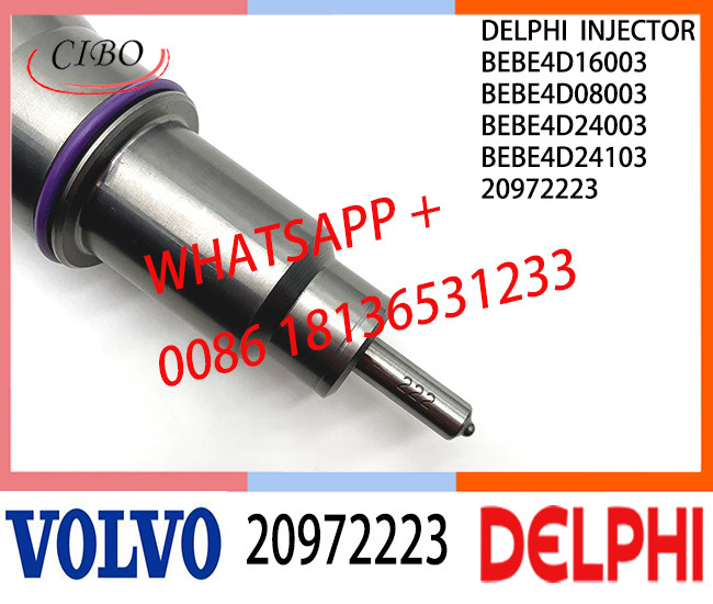 Fuel engine Diesel Injector 20972223 BEBE4D16003 BEBE4D08003 BEBE4D24003 20584347 E3.18 for VOL MD13 EURO 4 LOW POWER