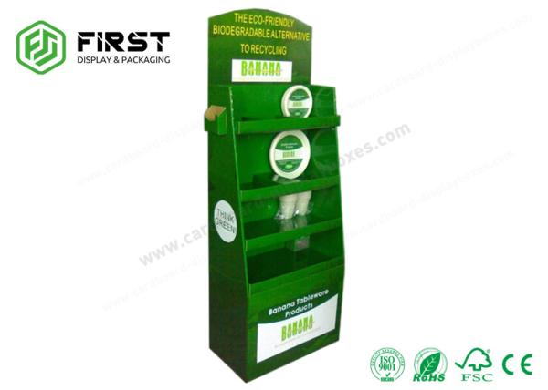 Buy cheap Corrugated Paper Cardboard Floor Displays CMYK Printing Customized Size from wholesalers