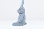 Decorative Cute Bunny Doll , Grey Color Huggable Rabbit Stuffed Animal