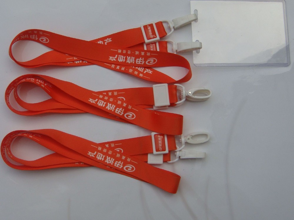 2.0CM Size Customized Logo Badge Holders Lanyards For Event / Festival