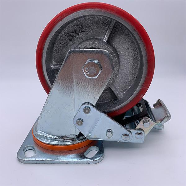 Buy cheap 8 Inch Dual Locking Polyurethane Iron Core Caster from wholesalers