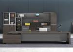 Beautiful Gray Office Cabinets Wood , Boss Office Furniture Various Shapes