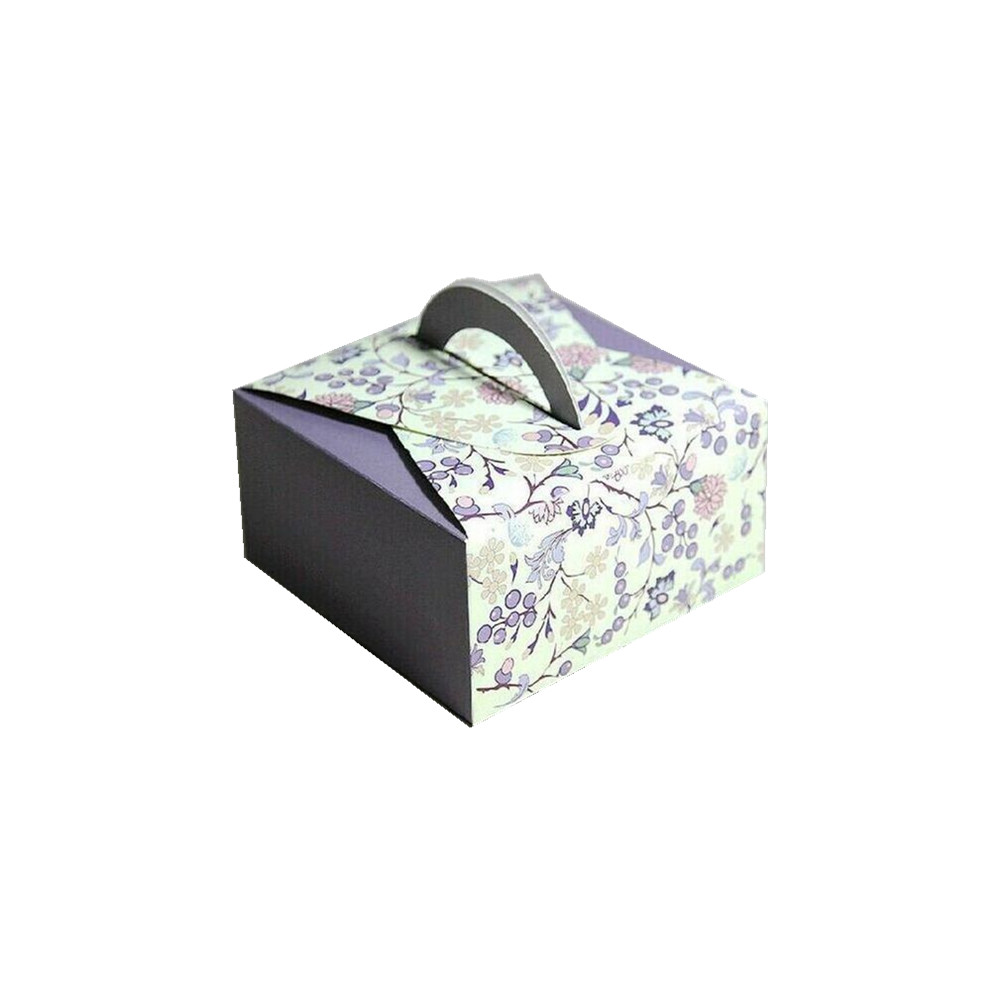 Disposable Small Cake Bakery Box Customzied Size Eco Friendly With Handle