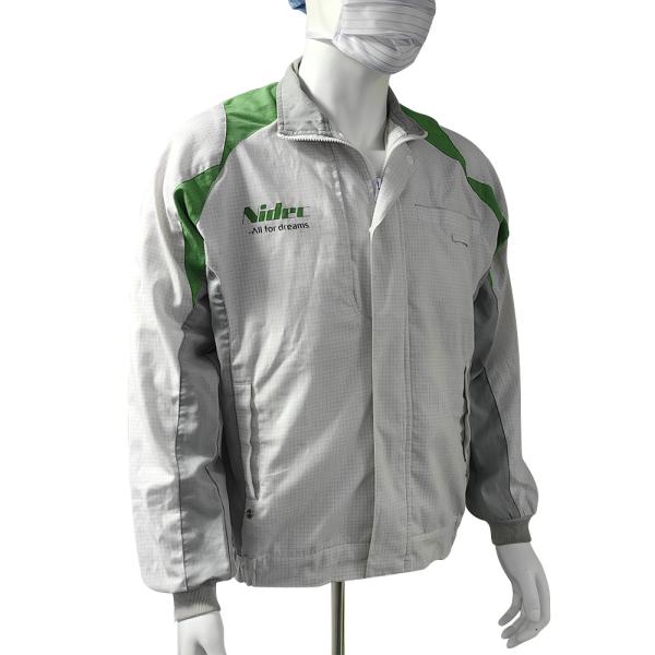 Buy cheap 65% Polyester 33% Cotton 2% Carbon Fiber Cleanroom Garment Antistatic Lab Coat from wholesalers