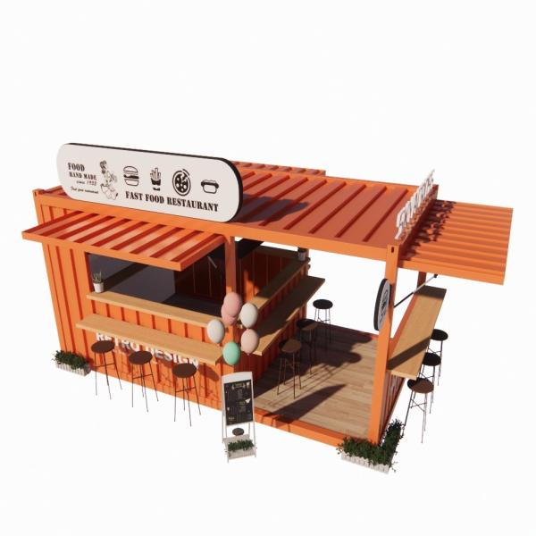 Buy cheap Aluminum Alloy Windows Popular 20FT Container Coffee Shop Container House for Restaurant from wholesalers