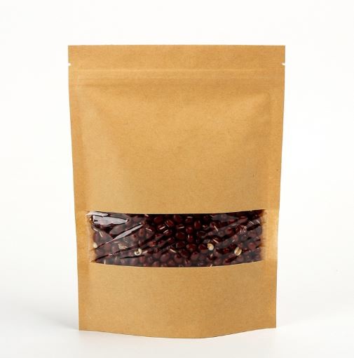Stand up Black Heat Seal Food Grade Zip Plastic Bags for Nut Snack