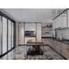 Buy cheap White Marble Modern Kitchen Cabinets Stylish And Durable Stainless Steel Design from wholesalers