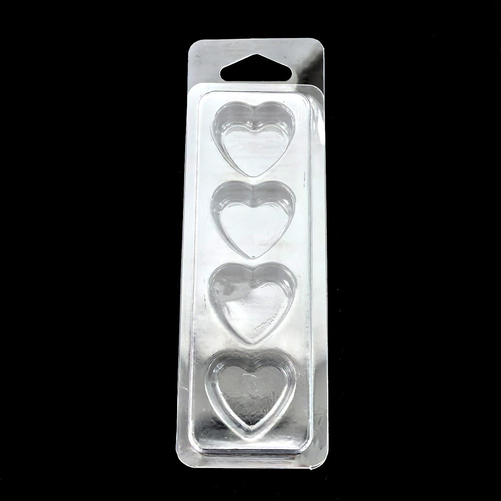 Custom Clear Plastic Wax Melt Blister Packaging Clamshell Packaging for Candle Wax Blister Candle Box with Hanger