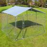 Buy cheap Waterproof Heavy Duty Dog Kennel With Roof 8 X 4 X 6ft Black Animal Plastic Tray from wholesalers