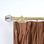 Home Decor 28MM Pipe Curtain Rods Modern Gold Colour Curtain Poles Crystal