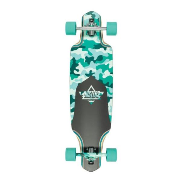Buy cheap Dusters California Skateboards Channel Dragonfly Teal Camo Longboard Complete Skateboard - 9" x 34" from wholesalers