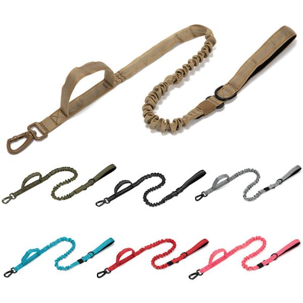 Buy cheap Pet Explosion Proof Reflective Leash Double Handle Nylon Tactical Dog Leash from wholesalers