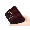 Buy cheap Glossy Finish Red iPhone 12 Pro Carbon Aramid Fiber Case from wholesalers