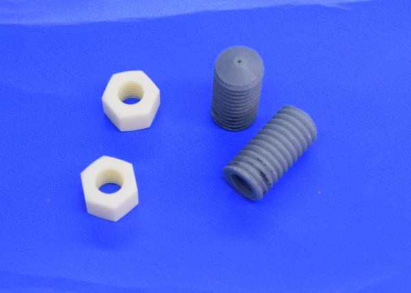 Buy cheap M6 Alumina Ceramic Nut and Bolts , Aluminum Nitride Thread Tube from wholesalers