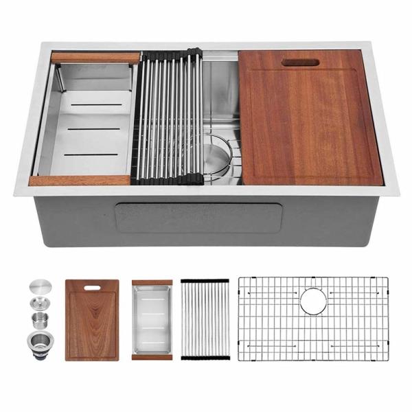Buy cheap Handmade Kitchen Workstation Stainless Steel Sink For Welding Lavaplatos from wholesalers