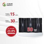 Rated Operating Temperature of The Cell 44 Degree Red Black Color Photovoltaic