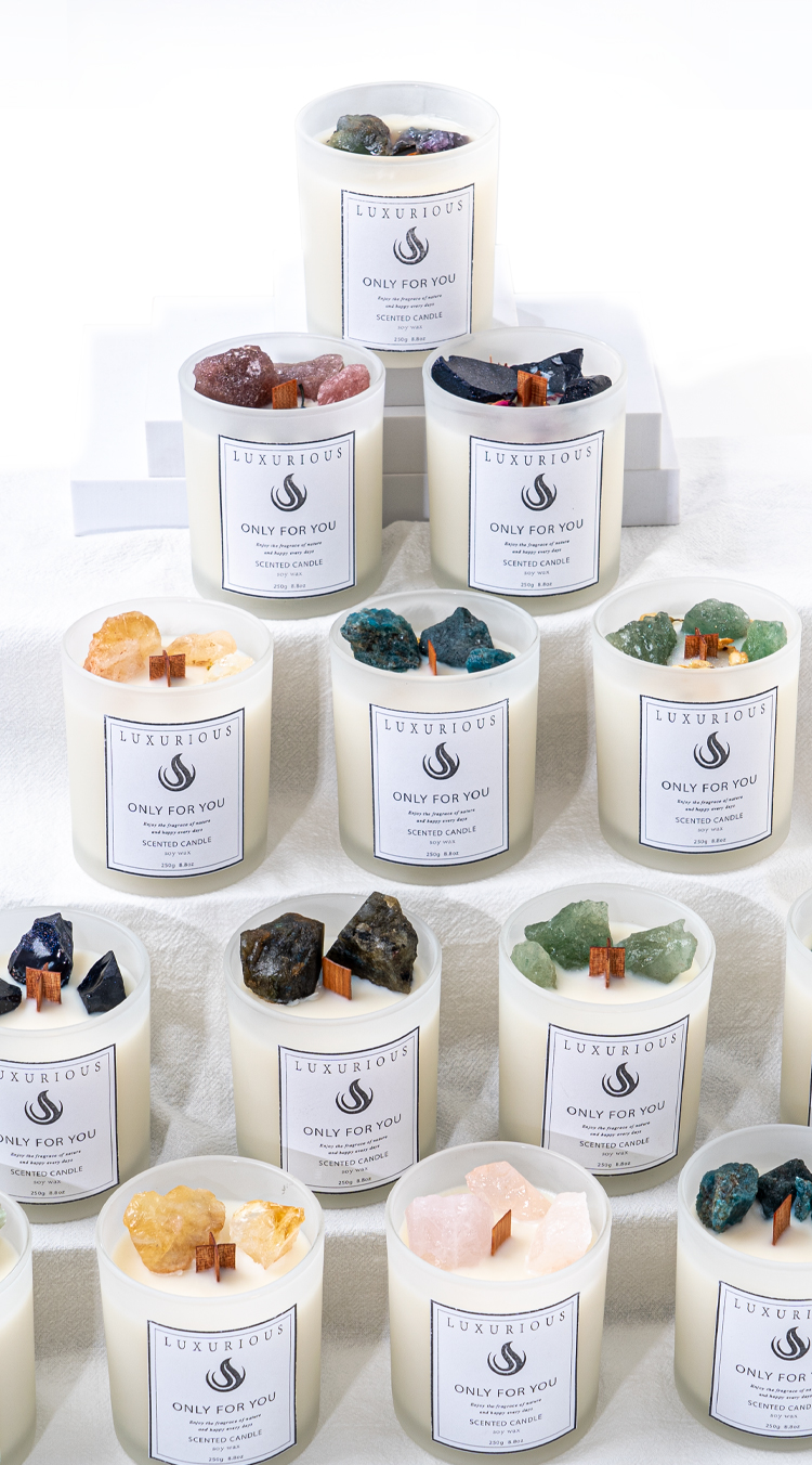 Private Label Glass Jar Scented Candle Soy Candle Wax Handmade Aromatic Woodwick Candle