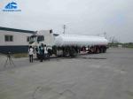 Explosion Proof Oil Tanker Semi Trailer , Gasoline Tank Trailer 40-50 Cbm