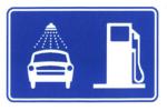 Good Price Traffic Sign General Road Guidance Signs Blue and White Color Sheet