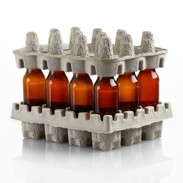 Buy cheap Wine Glass Bottle Moulded Pulp Packaging Molded Pulp Trays ISO14001 from wholesalers