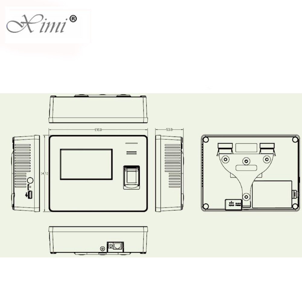 New!! And Good Quality CS600 RFID Fingerprint & Card Time Attendance With WIFI Biometric Time Recording Card Time clock