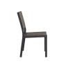 Buy cheap Black Outdoor Dining Armless Chair With Aluminum And Wicker For Patio from wholesalers