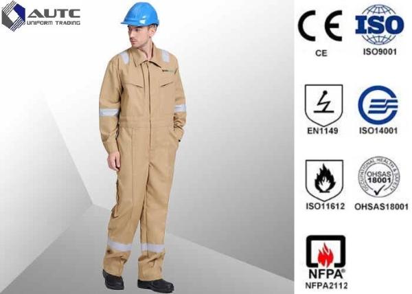 Buy cheap Lightweight Site PPE Safety Wear Clothing , Work PPE Clothing FR Cotton Flame Retardant from wholesalers