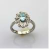 Buy cheap Women Jewelry Sterling Silver with 4x6mm Oval Red Cubic Zircon Ring(F26) from wholesalers