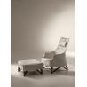 Buy cheap Removable MOBIUS Tan Leather Armchair , Luxury White Leather Armchair from wholesalers