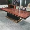 Buy cheap Custom Burl Piano Lacquer Modern Dining Table Luxury Dining Room Home Furniture from wholesalers