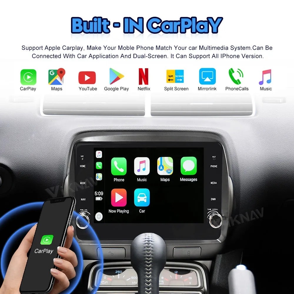 10.25inch Android screen Head Unit For 2010-2015 Chevrolet Camaro Multimedia Player GPS Navigation Wireless Carplay