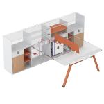 Simple Modern Staff Seat Work Table Office 6 Four 4 People Office Desk Style