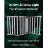 Buy cheap Aluminum UV IR LED Grow Light 1600W 2 Channel 2400*1100mm Size 1600 Watt LED Grow Light from wholesalers