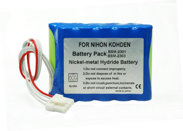 For Nihon Kohden Monitor Battery BSM-2303 BSM-2304 BSM-2353 1.2 Volt Rechargeabl