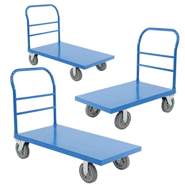 Buy cheap OEM Four Wheeled Hand Cart Heavy Duty Platform Trolley 150KG Capacity from wholesalers