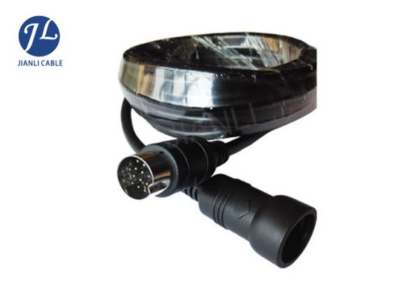 Buy cheap Male And Female 13 Pin Din Cable , Rear View Security Camera Power Extension Cable from wholesalers