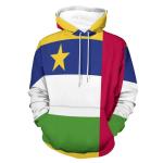 Men's Fleece Hoodie Unisex Flag Print Hooded Pullover Kangaroo Pocket Sweatshirt