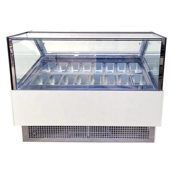 Buy cheap 1.8m Italian Ice Cream Display Fridge Freezer from wholesalers
