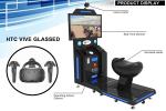 Cool Motion Single Seat HTV VIVE Glasses VR Horse Racing Simulator Shooting