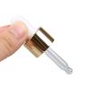 Buy cheap 60ml Essential Oil Dropper Caps Tops Shiny Gold Aluminium 20/410 from wholesalers