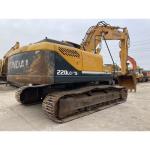 Original Paint Hyundai R220LC Excavator With Breaker Hammer Line