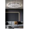 Buy cheap Modern Living Room Foyer Sitting room Chandeliers Round Chrome Sliver Ceiling lights(WH-CA-57) from wholesalers