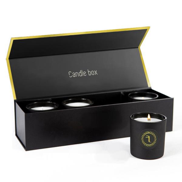 Votive Candles Gift Paper Boxes Set with Custom Shape Luxury Candle Gift
