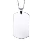 Wholesale soft enamel silver zinc metal dog tag with ball chain for souvenir;