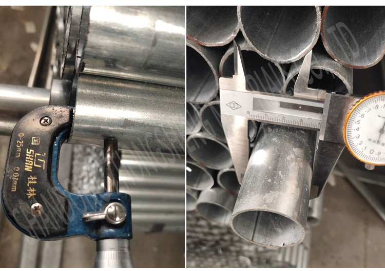 2.5-4.5mm Round Galvanized Steel GI Pipe Hot Dipped Zinc Coated and Invoiced by Actual Weight for Industry